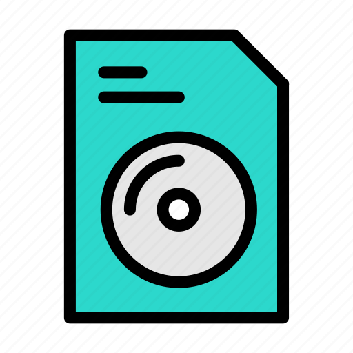 File, document, cd, data, records icon - Download on Iconfinder