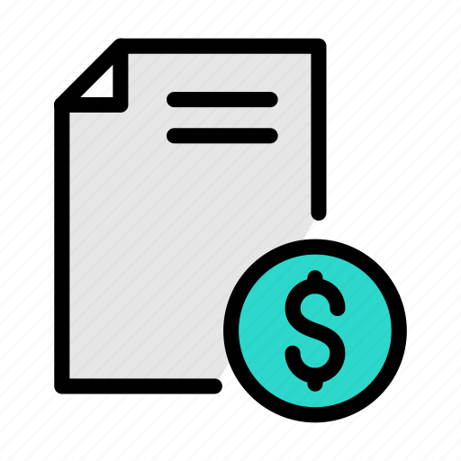 Invoice, file, document, bill, receipt icon - Download on Iconfinder