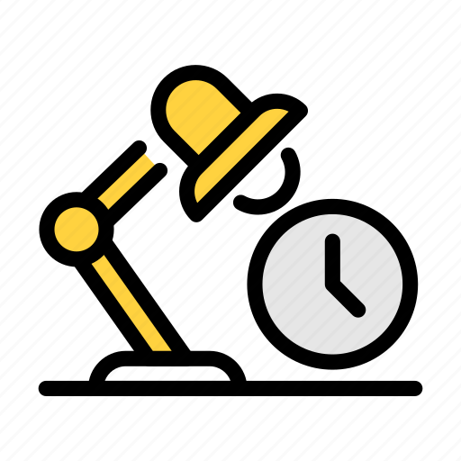 Lamp, working, hours, office, time icon - Download on Iconfinder