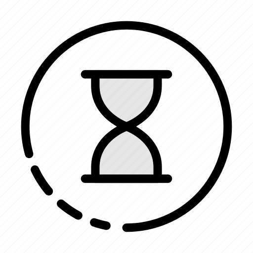 Loading, waiting, hourglass, sandglass, deadline icon - Download on Iconfinder