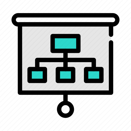 Network, diagram, hierarchy, board, presentation icon - Download on Iconfinder