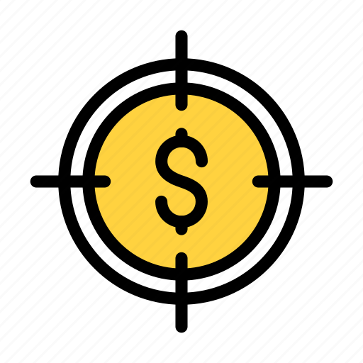 Target, focus, dollar, finance, business icon - Download on Iconfinder