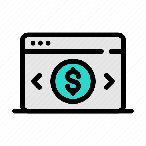 Webpage, dollar, finance, online, business icon - Download on Iconfinder