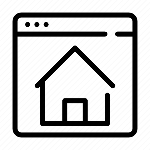 Webpage, online, house, property, internet icon - Download on Iconfinder