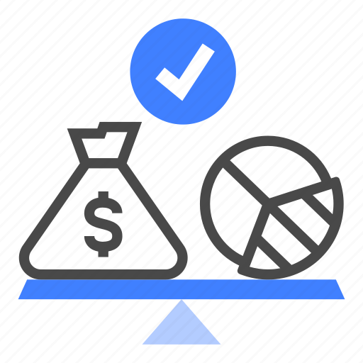 Balanced budget, budget, revenue, expenditure, deficit, surplus, financial planning icon - Download on Iconfinder