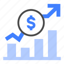 profit increasing, revenue, growth, statistics, graph, gain
