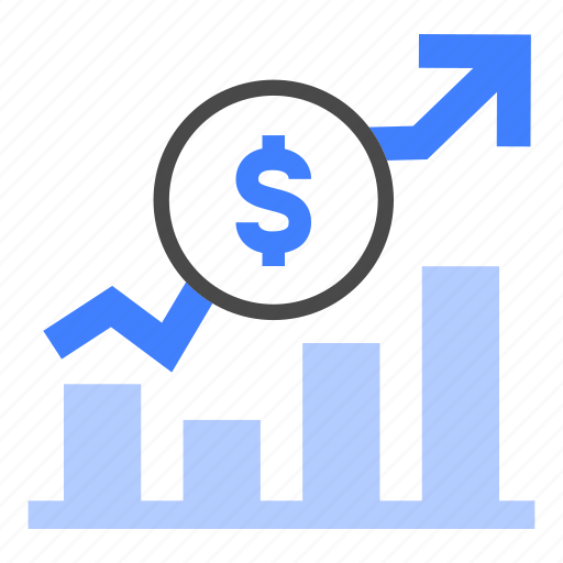 Profit increasing, revenue, growth, statistics, graph, gain icon - Download on Iconfinder