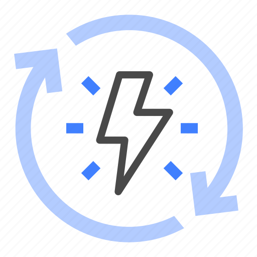 Energy, electric, power, ecology, recycling, renewable icon - Download on Iconfinder