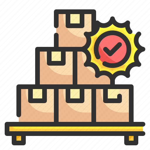 Product, quality, guarante, box, verified icon - Download on Iconfinder