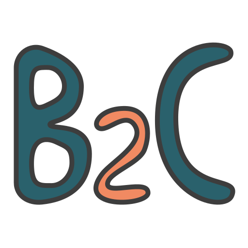 B2c, business 2 consumer, business model, business to consumer, business to customer icon - Free download