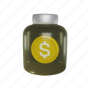 coin jar, savings, money, finance, dollar