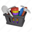 basket, tools, container, storage, organization 