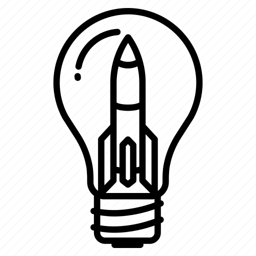 Creative, bulb, creativity, idea, rocket icon - Download on Iconfinder