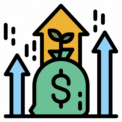 Profit, bonus, growth, plant, money icon - Download on Iconfinder