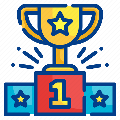 Trophy, podium, success, reward, award icon - Download on Iconfinder
