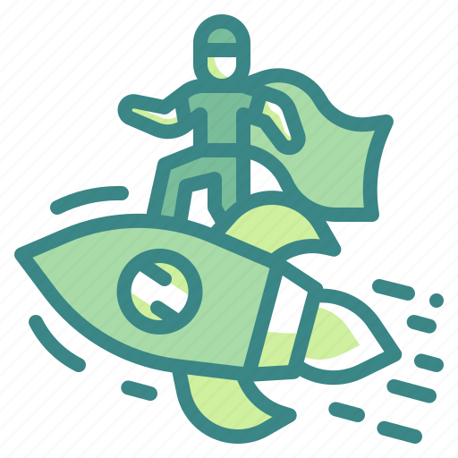 Startup, businessman, business, rocket, marketing icon - Download on Iconfinder