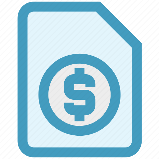 Business, document, dollar, file, money, page, sign icon - Download on Iconfinder