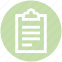 assessment, business, clipboard, list, report, tasks