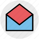 envelope, letter, mail, message, open, open envelope