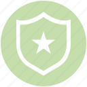 badge, premium, protection, rating, shield, star, votes