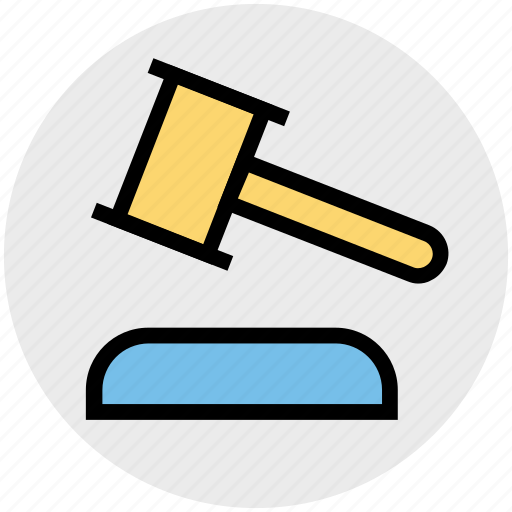 Auction, gavel, hammer, judge, justice, law icon - Download on Iconfinder