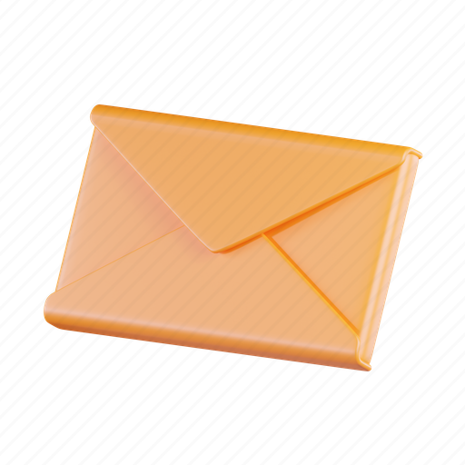 Envelope, mail, letter, post, send, document 3D illustration - Download on Iconfinder