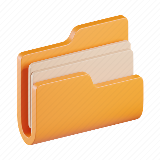 Folder, document, archive, files, storage 3D illustration - Download on Iconfinder