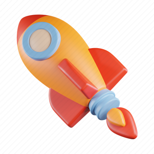 Rocket, rocket launch, spaceship, startup, missile, spacecraft, science 3D illustration - Download on Iconfinder