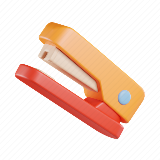 Stapler, stationery, staple, clip, tool, office, equipment 3D illustration - Download on Iconfinder