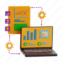 integration, business operations, technology, 3d icon, 3d illustration, 3d render 