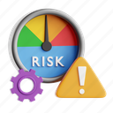 risk, management, risk management, business operations, strategy, 3d icon, 3d illustration, 3d render 
