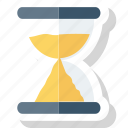 clock, hourglass, sand, timer icon