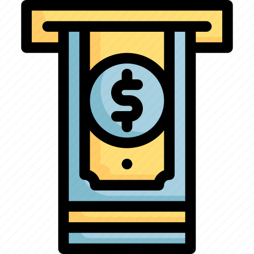 Banking, bill, cash, dollar, payment, withdraw icon - Download on Iconfinder