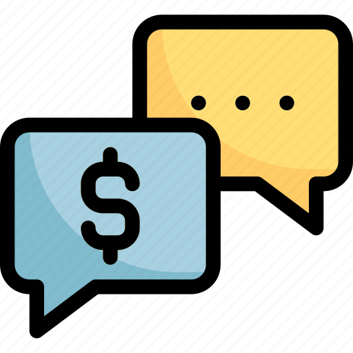 Bubble, chat, communication, dollar, text icon - Download on Iconfinder
