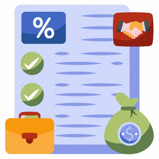 Discount paper, discount document, discount doc, discount contract, discount deal icon - Download on Iconfinder