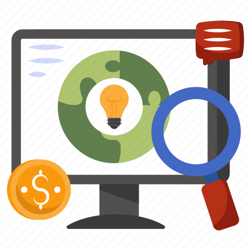 Search idea, idea analysis, creative idea, innovation, bright idea icon - Download on Iconfinder