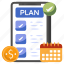 financial plan, list, checklist, financial schedule, todo 