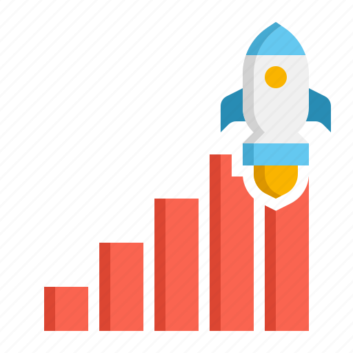 Analytics, graph, growth, rocket icon - Download on Iconfinder