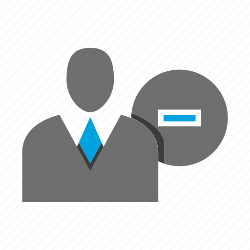 Avatar, business man, minus, office, person, profile icon - Download on Iconfinder