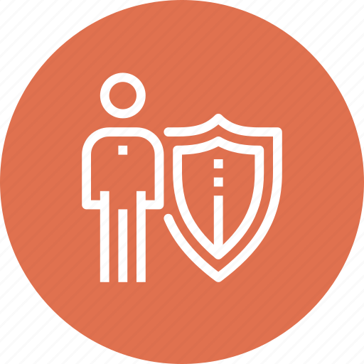Insurance, job, man, person, protection, shield, staff icon - Download on Iconfinder