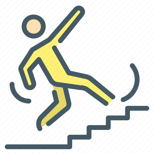Disaster, failure, fall, human, person, slipped icon - Download on Iconfinder