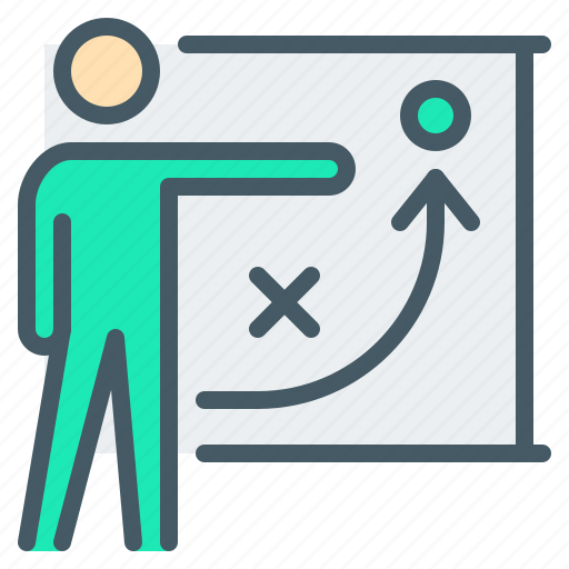 Business, flipchart, plan, strategy, training icon - Download on Iconfinder