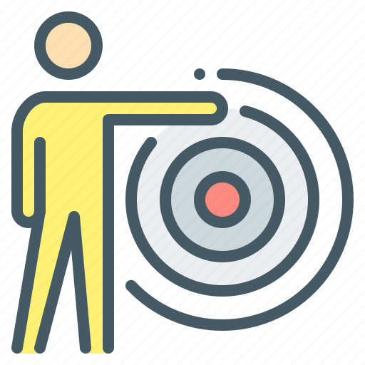 Business, goal, person, target, targeting icon - Download on Iconfinder
