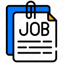 job, business, office, occupation, note