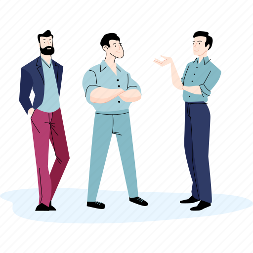 People, business, management, team, conversation, consulting illustration - Download on Iconfinder