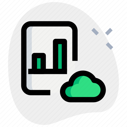 Bar, chart, paper, cloud, business, performance icon - Download on Iconfinder
