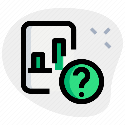Bar, chart, paper, question, business, performance icon - Download on Iconfinder