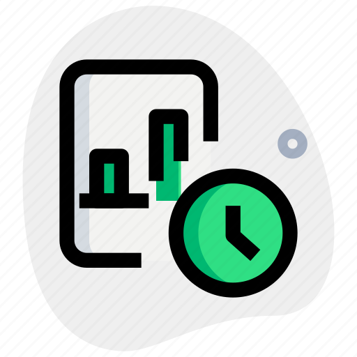 Bar, chart, paper, time, business, performance icon - Download on Iconfinder
