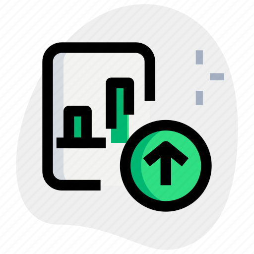 Bar, chart, paper, up, business, performance icon - Download on Iconfinder