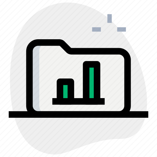 Folder, bar, chart, business, performance icon - Download on Iconfinder